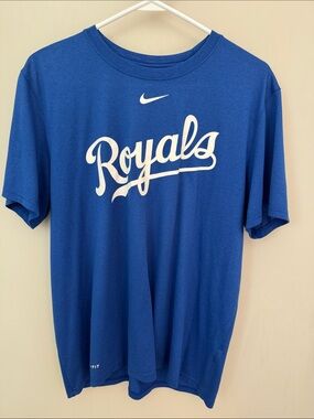 Nike Royals Short Sleeve DRI-FIT T-Shirt in Royal Blue with White Logo